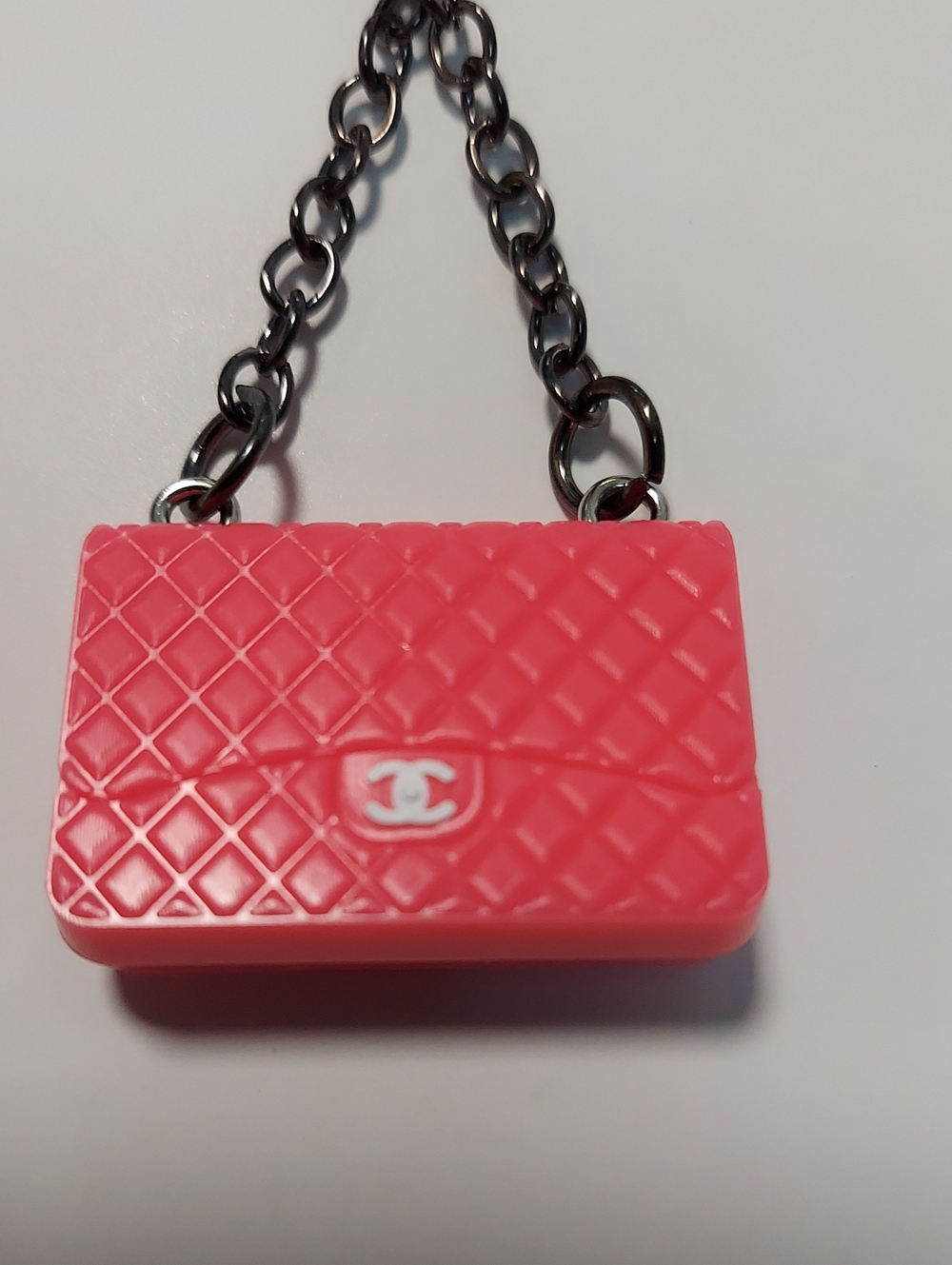 Keychain‎, Luxury Mini Bag Charm, Pink Monogram